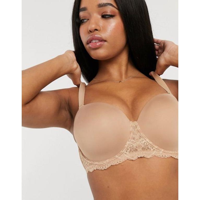 エイソス レディース ブラジャー アンダーウェア ASOS DESIGN Fuller Bust padded multiway balcony bra with underwire in beige｜revida2｜03