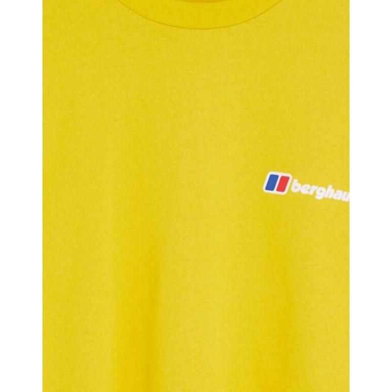 バーグハウス メンズ Tシャツ トップス Berghaus Classic Logo t-shirt in mustard｜revida2｜02