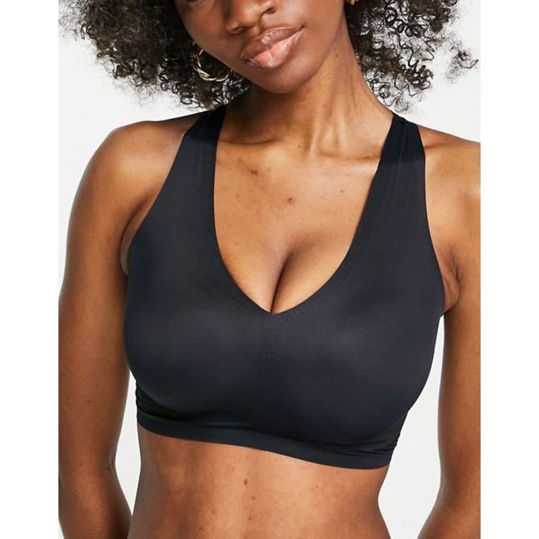 ポアモア レディース ブラジャー アンダーウェア Pour Moi Fuller Bust Off Duty non-wired seamless bra in black｜revida2｜03