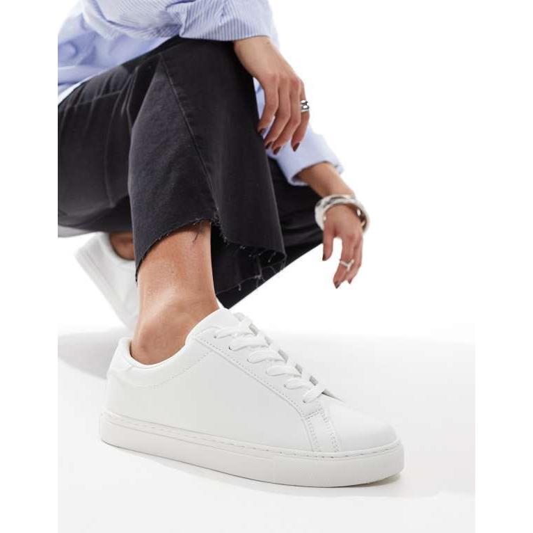 エイソス レディース スニーカー シューズ ASOS DESIGN Drama sneakers in white 01202582654