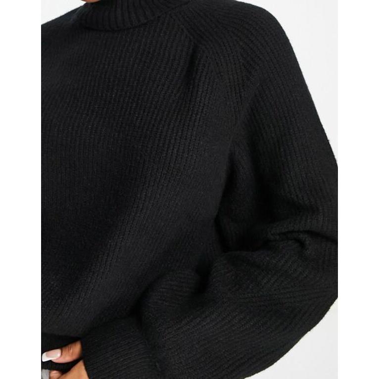 直営通販サイトです ノーバディーズ チャイルド レディース ニット・セーター アウター Nobody´s Child raglan sweater in black