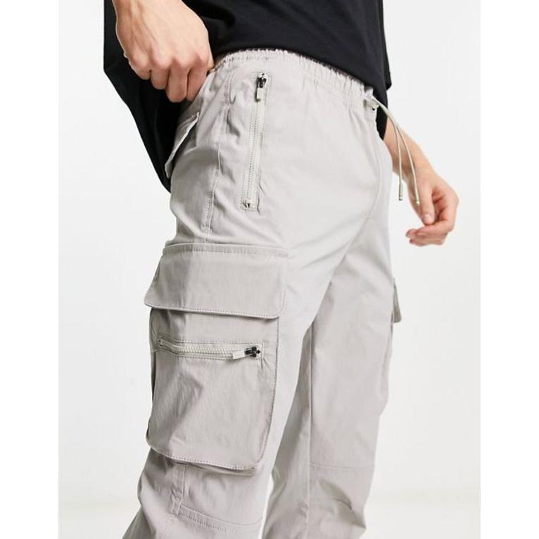 アダプト メンズ ボトムス カジュアルパンツ カーゴパンツ ADPT technical cargo pants in gray