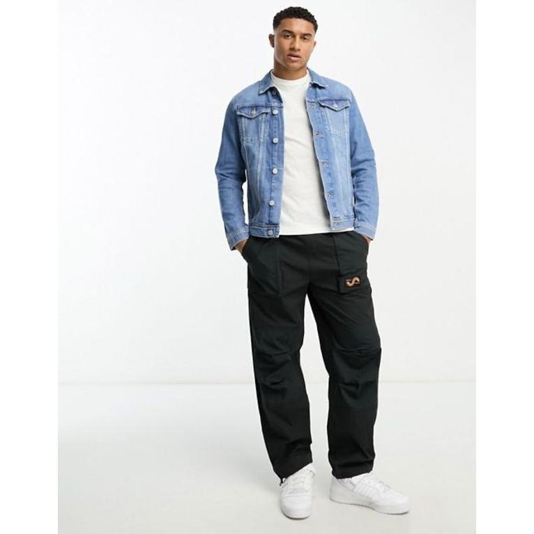 ジャック アンド ジョーンズ メンズ ジャケット・ブルゾン アウター Jack & Jones denim jacket in mid