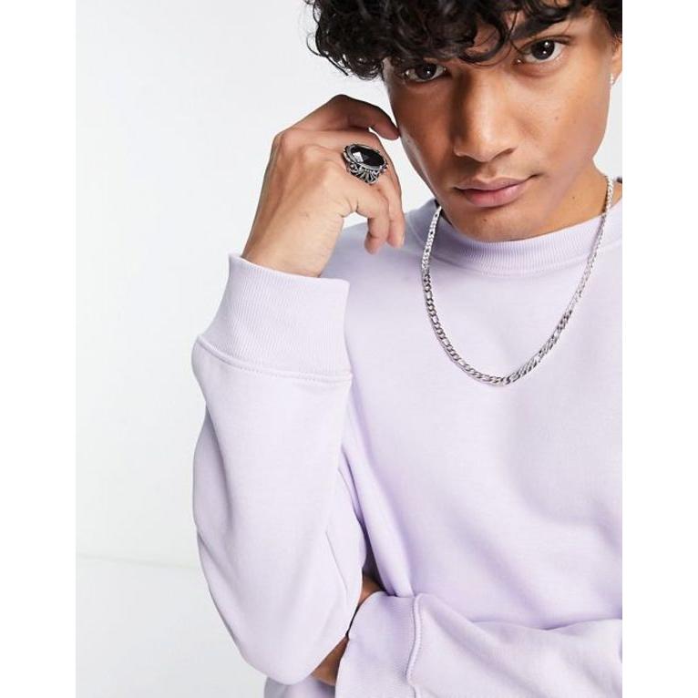 ウィークデイ メンズ パーカー・スウェット アウター Weekday standard sweatshirt in lilac