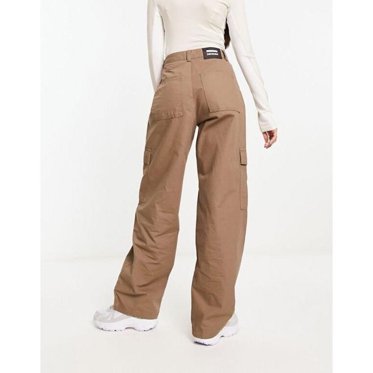 ドクターデニム レディース カジュアルパンツ ボトムス Dr Denim Donna cargo pants in brown｜revida2｜02