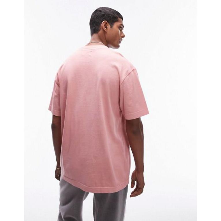 トップマン メンズ Tシャツ トップス Topman oversized fit t-shirt in washed pink｜revida2｜03
