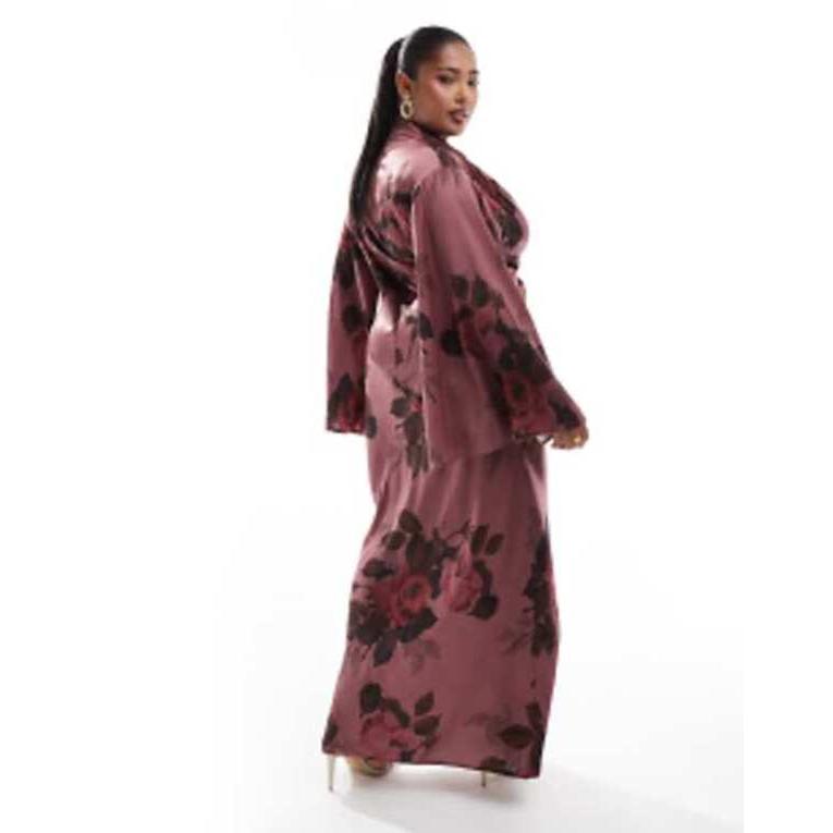 エイソス レディース ワンピース トップス ASOS DESIGN Curve satin 
