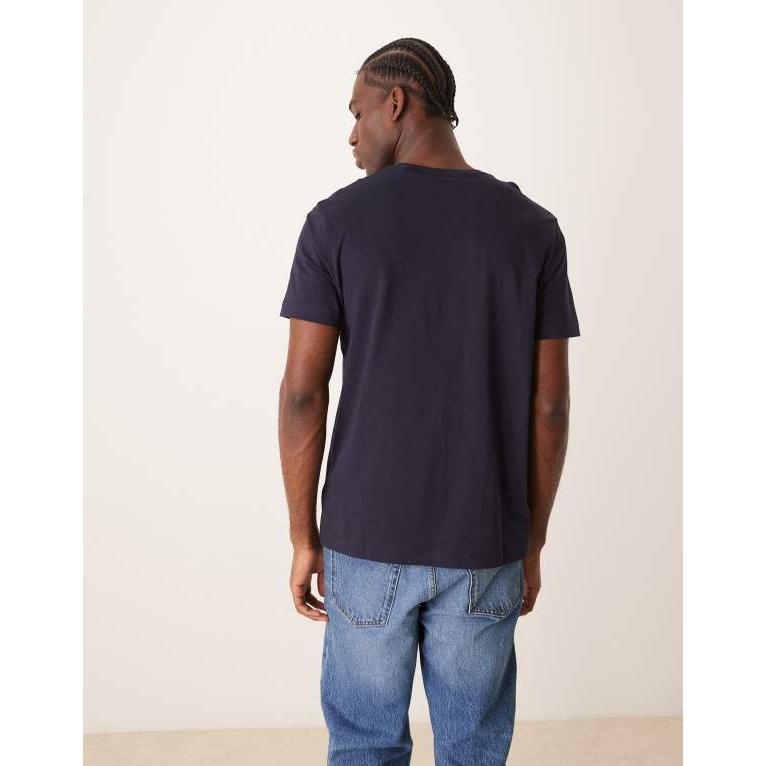 メンズ Tシャツ トップス GANT shield logo t-shirt in navy 【レッドウッド】 blue