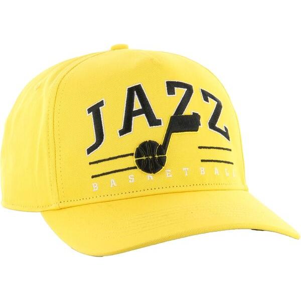メンズ 帽子 アクセサリー '47 Brand Adult Utah Jazz Yellow Rosco Hitch Adjustable Hat 【Robert】