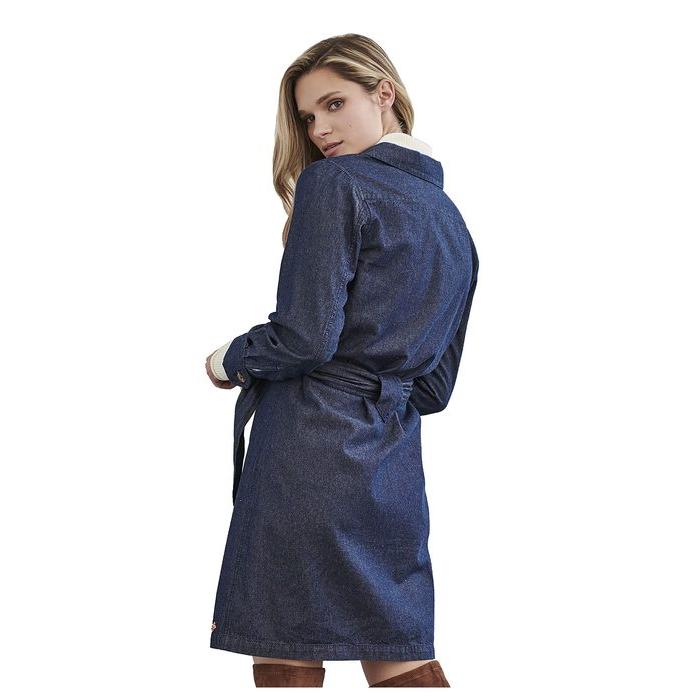 純正サイト ハットレイ レディース ワンピース トップス Denim Shirtdress - Dark Wash