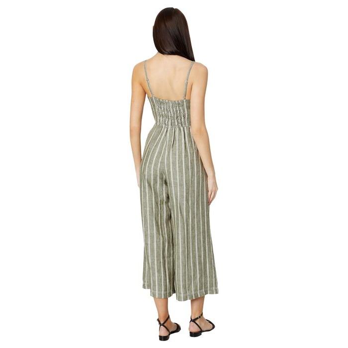 豊富な品 メイドウェル レディース ワンピース トップス Sleeveless Wide-Leg Jumpsuit in 100% Linen