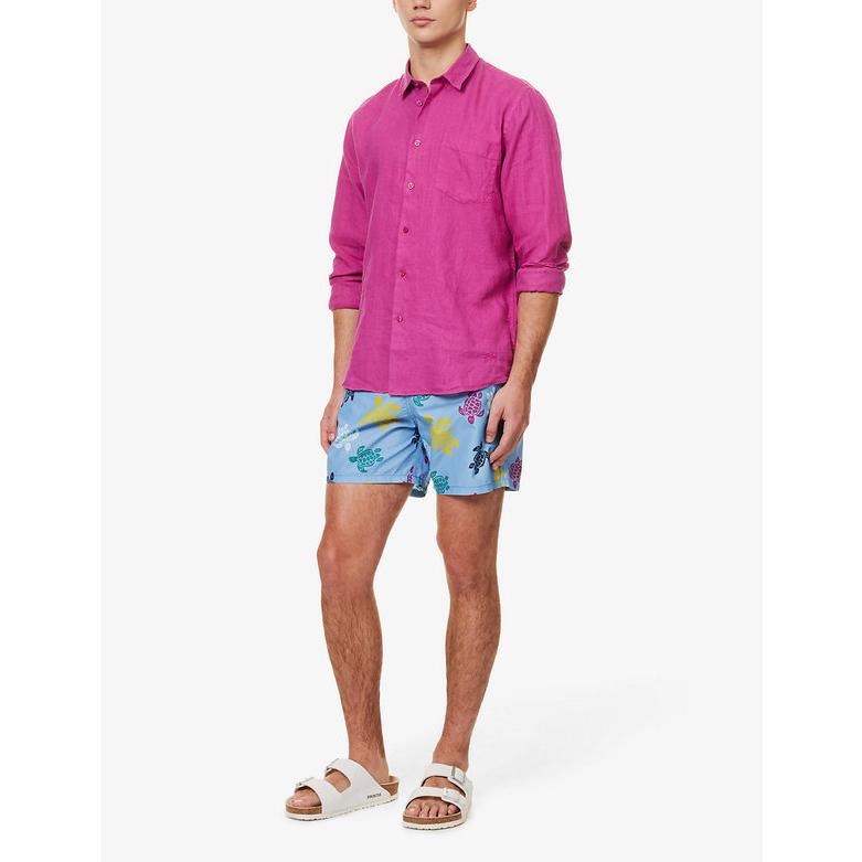 SALE/63%OFF】【SALE/63%OFF】ヴィルブレクイン メンズ ハーフパンツ・ショーツ ボトムス Turtle-print Recycled-polyamide Swim Shorts ボトムス、パンツ ヴィルブレクイン メンズ ハーフパンツ・ショーツ 水着 Vilebrequin X Beach Boys Palms Surfs Moorise