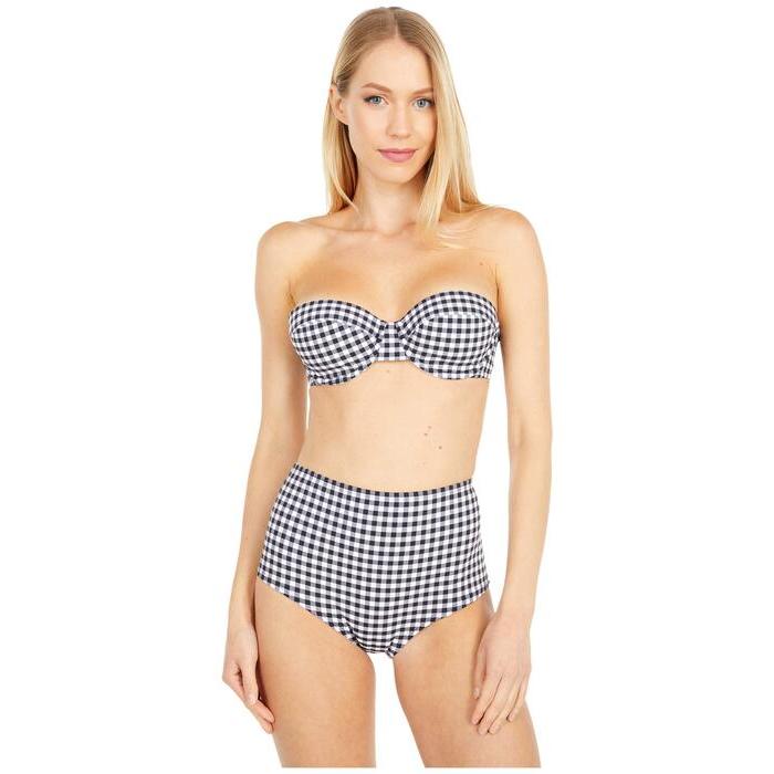 ジェイクルー レディース トップのみ 水着 Demi Underwire Bikini Top in Matte Gingham｜revida2｜06