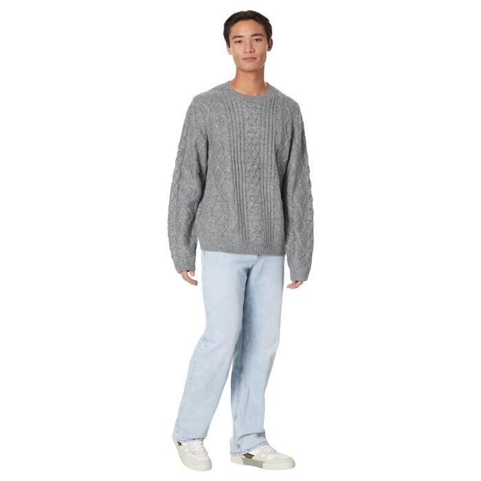 ラッキーブランド メンズ ニット・セーター アウター Mixed Stitch Tweed Crew Neck Sweater｜revida2｜04