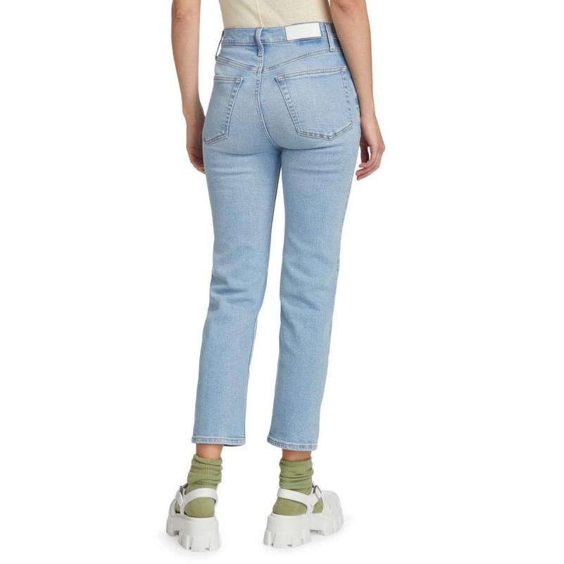 リダン レディース デニムパンツ ボトムス 70s Stove Pipe High-Rise