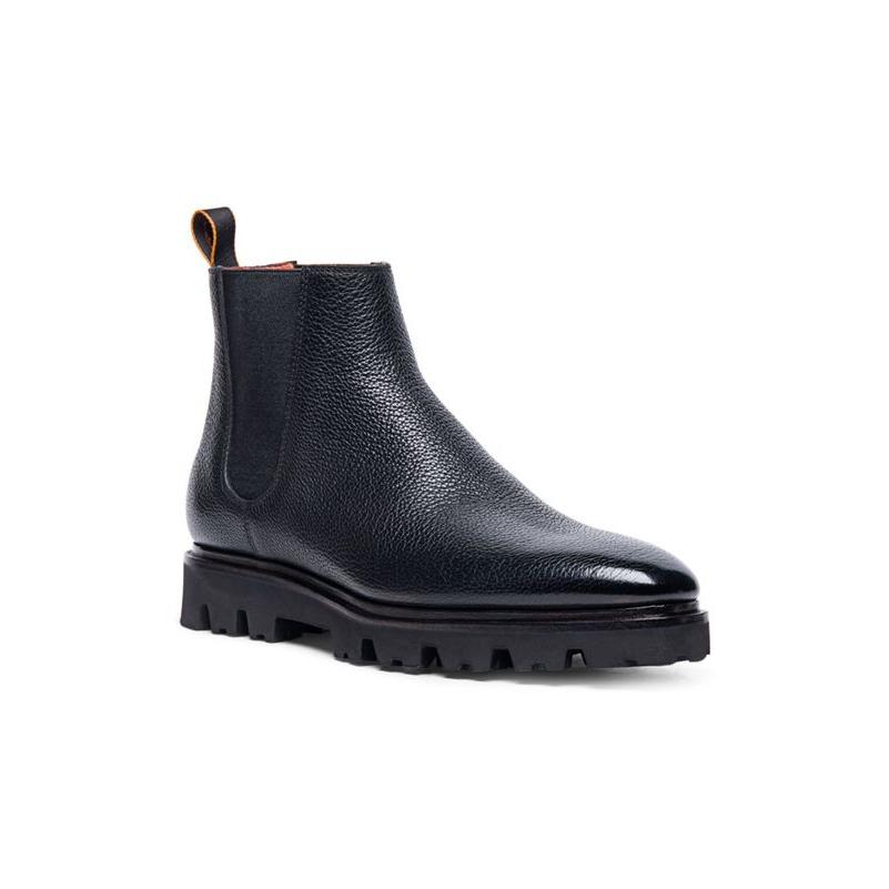 としたセレクトショップ サントーニ メンズ ブーツ・レインブーツ シューズ Everard Grained Leather Boots