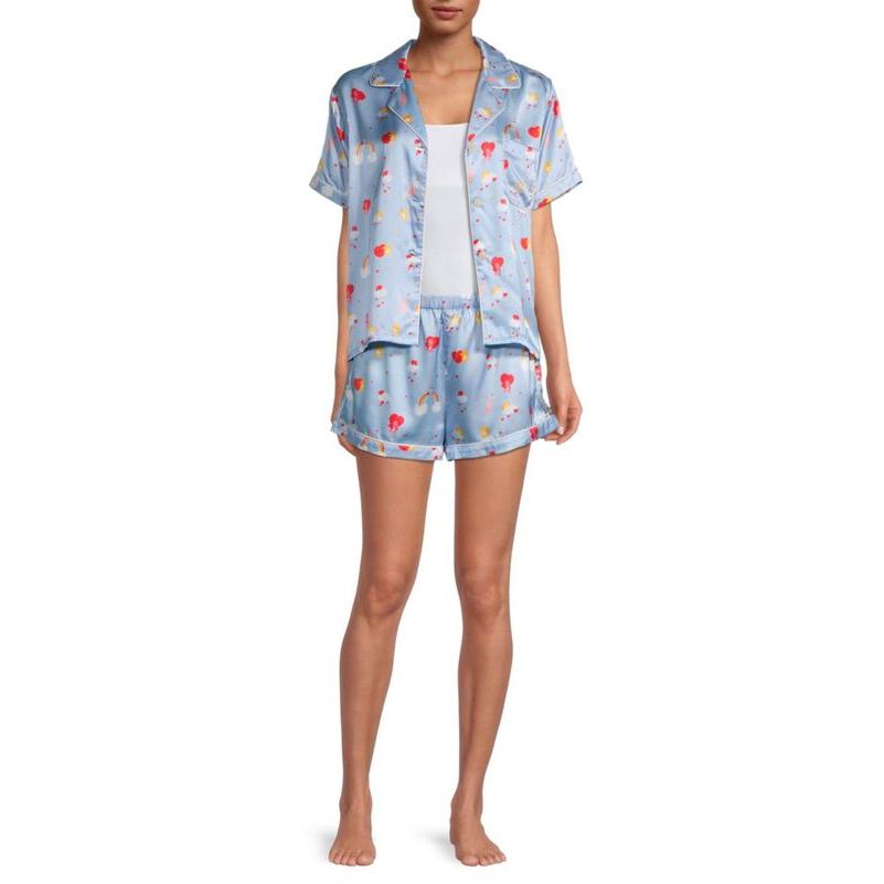 最終決算 モーガンレーン レディース ナイトウェア Pajama Morgan Two-Piece Care Silk-Blend Fiona Katelyn Lane x Bears アンダーウェア Set 下着、靴下、部屋着 モーガンレーン レディース ナイトウェア アンダーウェア Sleepwear