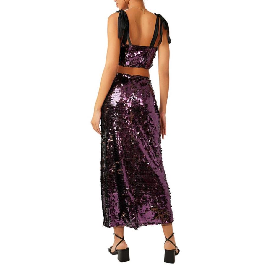 国内製造 フリーピープル レディース ワンピース トップス Star Bright Sequin Two-Piece Crop Top & Midi Skirt