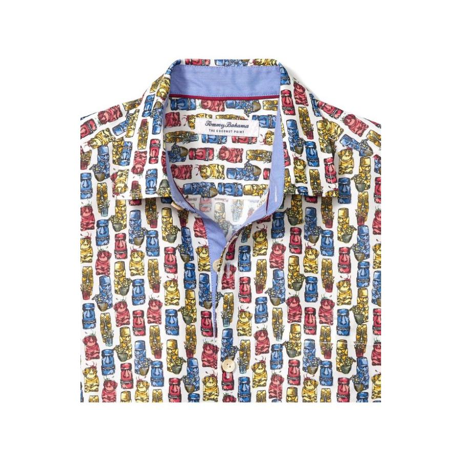 正規品! トッミーバハマ メンズ シャツ トップス Coconut Point Tini Tiki Short Sleeve Button-Up Shirt