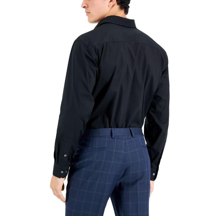 上質風合い アルファニ メンズ シャツ トップス Men´s Regular Fit Formal Convertible-Cuff Dress Shirt