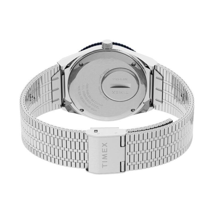 タイメックス レディース 腕時計 アクセサリー Women's Q Silver-Tone Stainless Steel Bracelet Watch 36mm｜revida2｜03