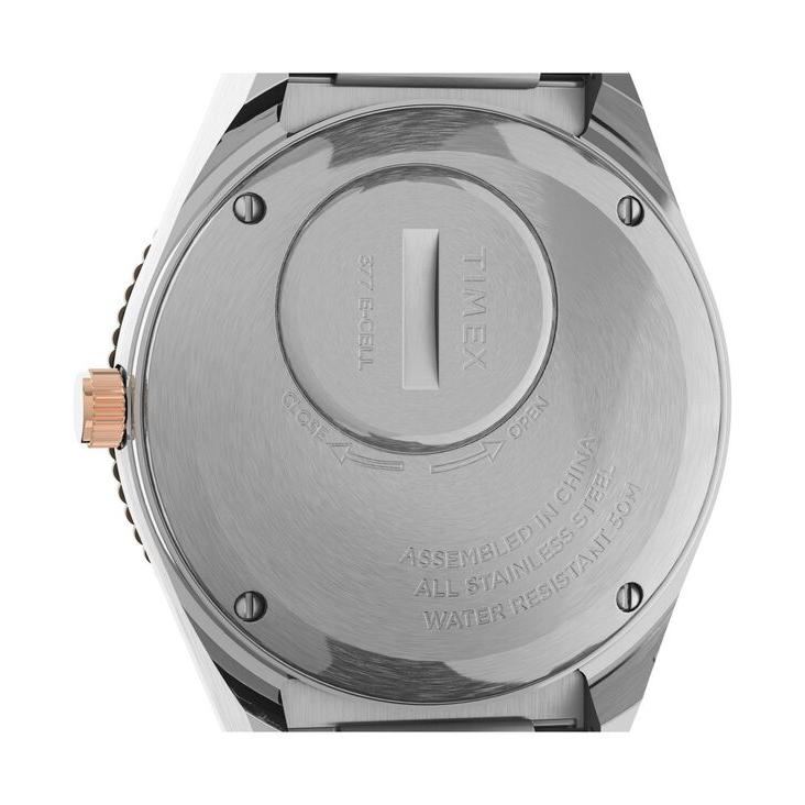 タイメックス レディース 腕時計 アクセサリー Women's Q Silver-Tone Stainless Steel Bracelet Watch 36mm｜revida2｜02