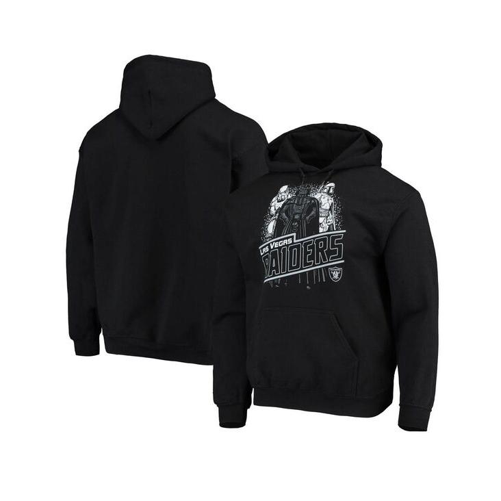 ジャンクフード メンズ アウター パーカー・スウェット フーディー Men's Black Las Vegas Raiders Star Wars Empire Pullover Hoodie｜revida2｜02