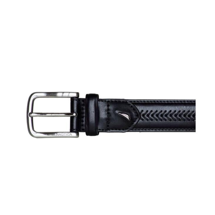ナウティカ メンズ ベルト アクセサリー Men's Leather Belt with Lacing｜revida2｜02