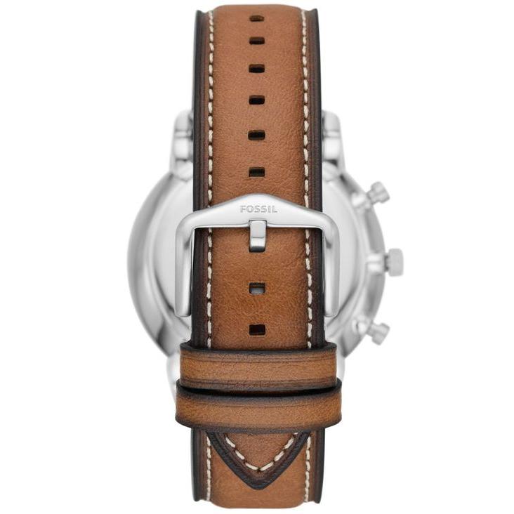 フォッシル メンズ 腕時計 アクセサリー Men's Neutra Chronograph Brown Leather Strap Watch, 44mm｜revida2｜03