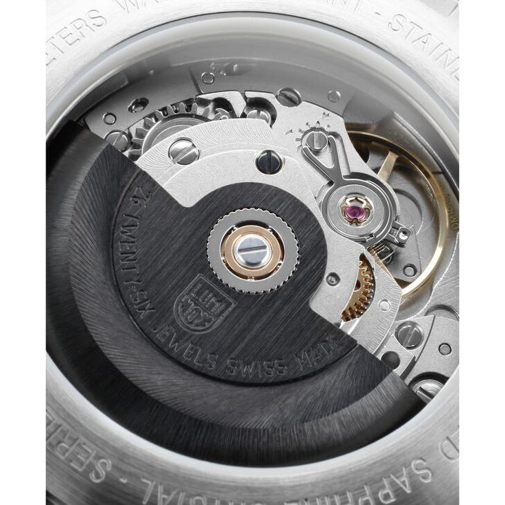 ルミノックス メンズ 腕時計 アクセサリー Men's Swiss Automatic Sport Timer Black Leather Strap Watch 42mm｜revida2｜05