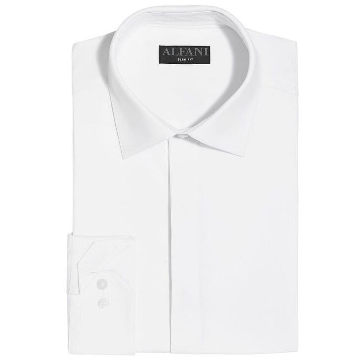 【 開梱 設置?無料 】 アルファニ メンズ シャツ トップス Men´s Slim Fit Formal Convertible-Cuff Dress Shirt