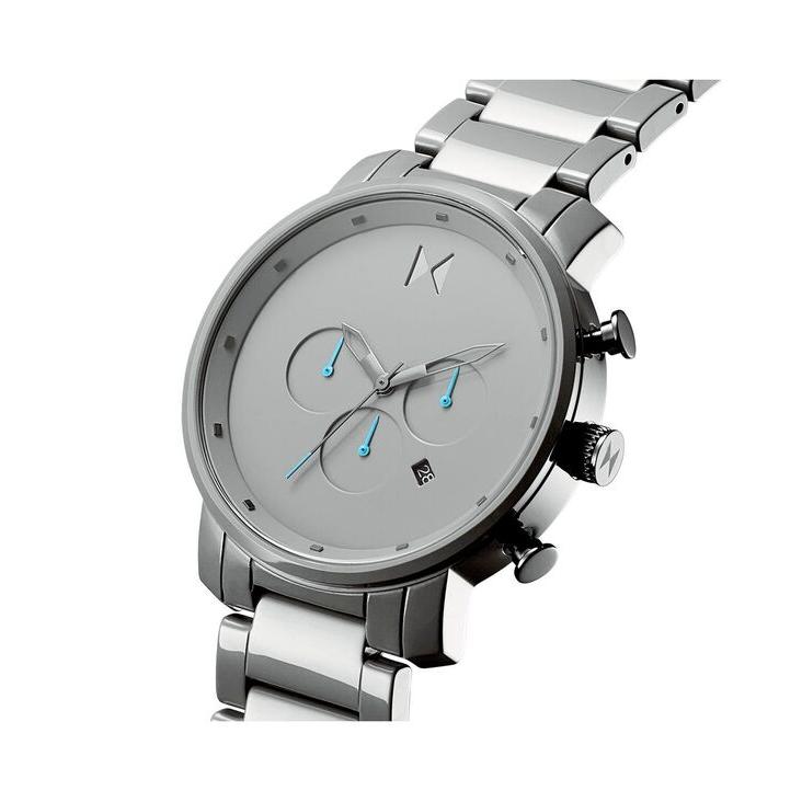 エムブイエムティー メンズ 腕時計 アクセサリー Men's Chronograph Gray Watch 45mm｜revida2｜03