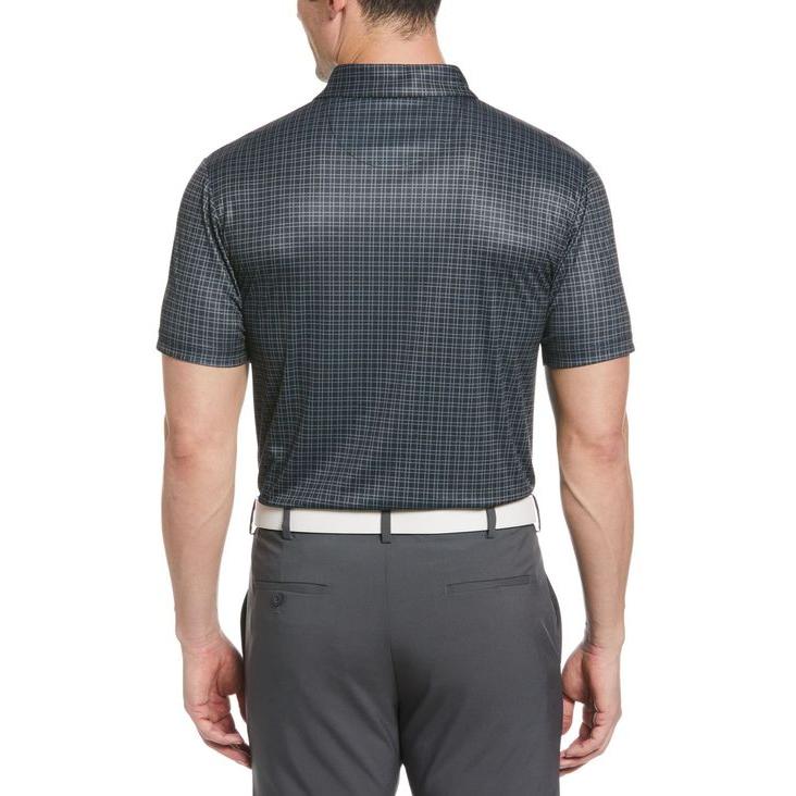 販売売筋品 ピージーエーツアー メンズ ポロシャツ トップス Men´s Plaid Print Short-Sleeve Performance Polo Shirt