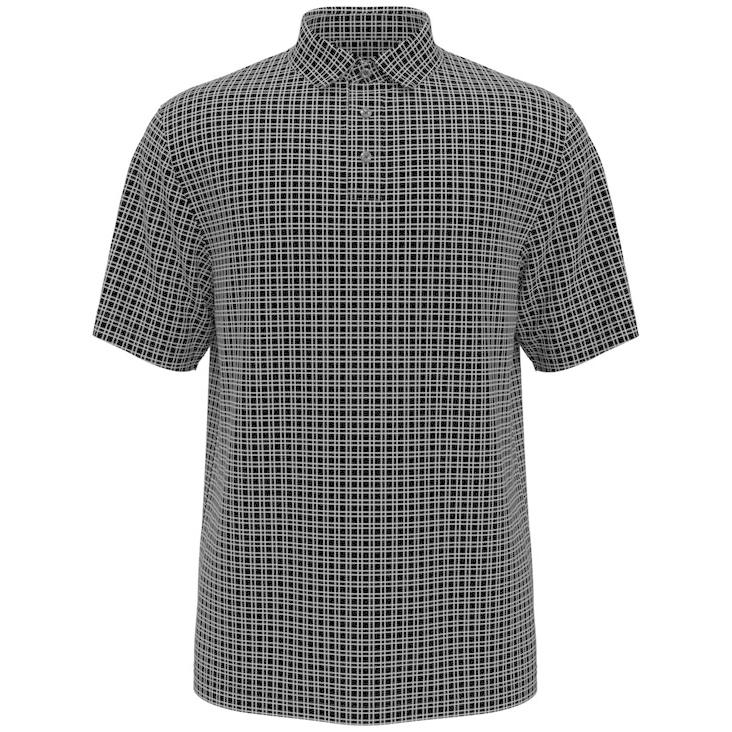 販売売筋品 ピージーエーツアー メンズ ポロシャツ トップス Men´s Plaid Print Short-Sleeve Performance Polo Shirt