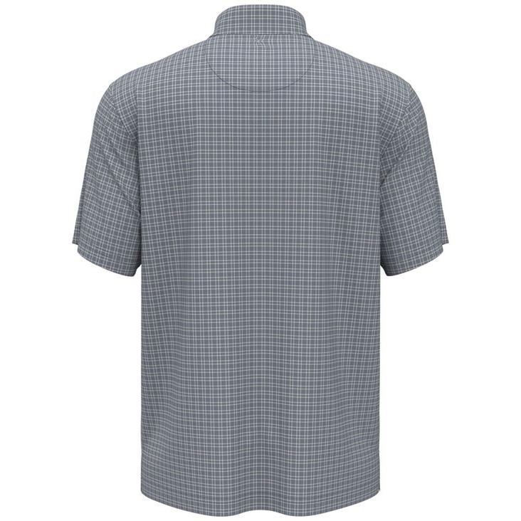 購入OK ピージーエーツアー メンズ ポロシャツ トップス Men´s Plaid Print Short-Sleeve Performance Polo Shirt