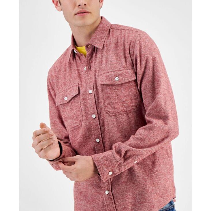 短納期早者勝ち！ サンストーン メンズ シャツ トップス Men´s Grindle Regular-Fit Button-Down Flannel Shirt