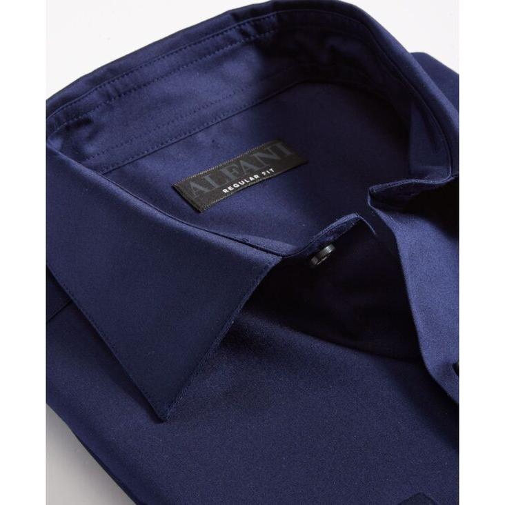 ベストセラー アルファニ メンズ シャツ トップス Men´s Regular-Fit Solid Dress Shirt