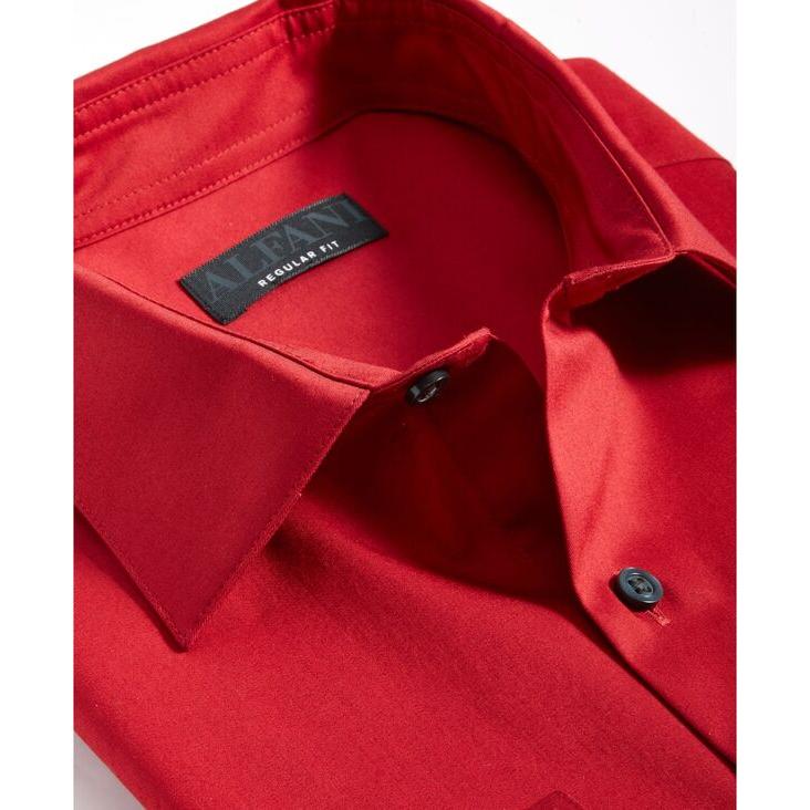 オンライン卸売価格 アルファニ メンズ シャツ トップス Men´s Regular-Fit Solid Dress Shirt