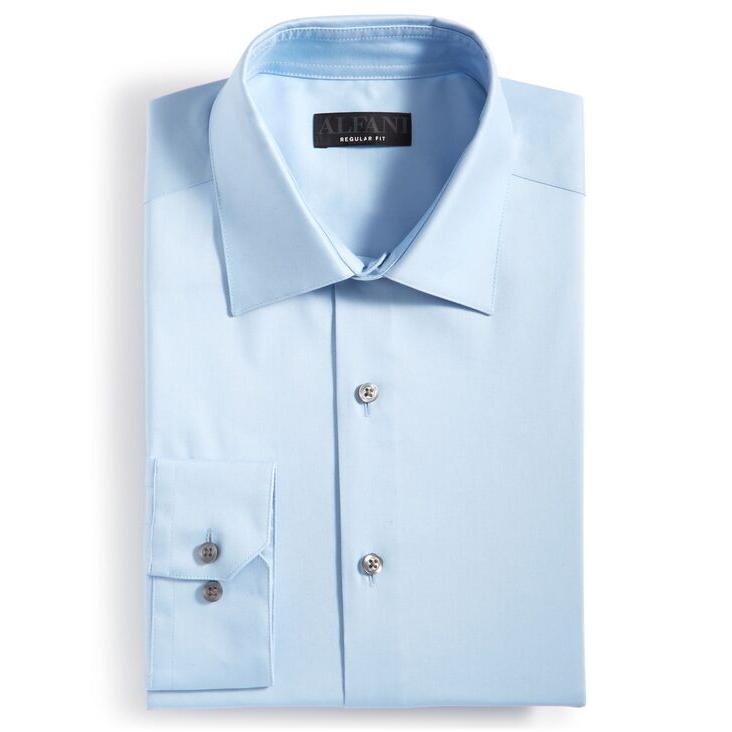 オンラインストア純正品 アルファニ メンズ シャツ トップス Men´s Regular-Fit Solid Dress Shirt