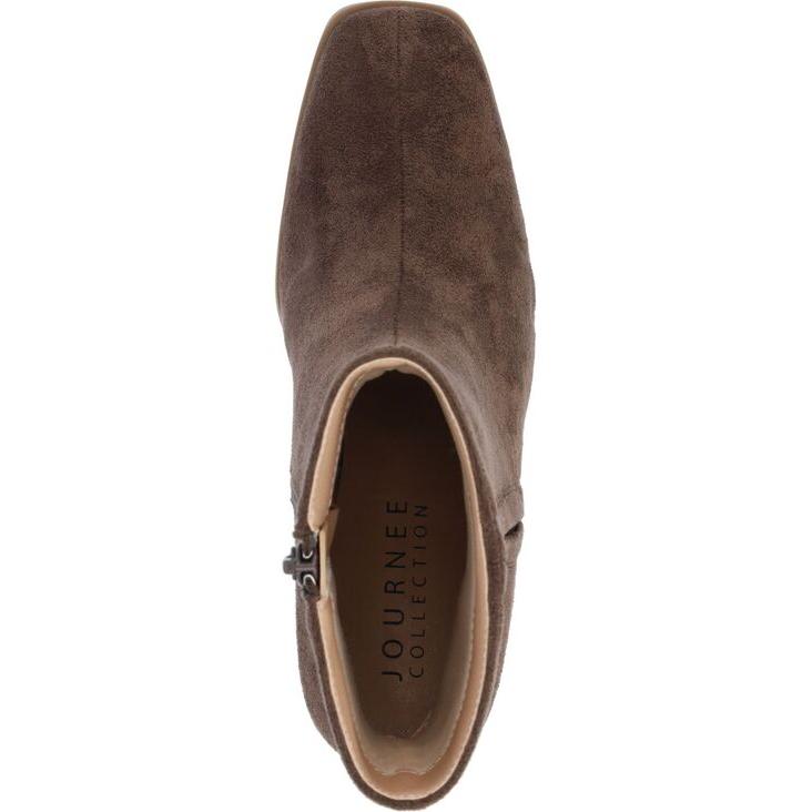 ジュルネ コレクション レディース ブーツ・レインブーツ シューズ Women's Clearie Tru Comfort Foam Transparent Block Heel Square Toe Boot