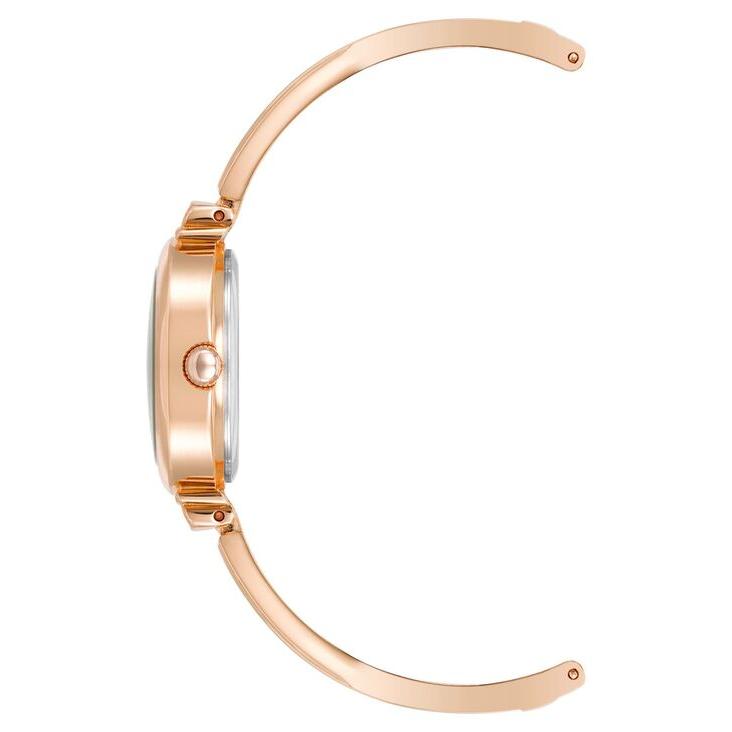 アンクライン レディース 腕時計 アクセサリー Women's Three Hand Quartz Rose Gold-tone Alloy with Crystal Accents Bangle Watch 26mm｜revida2｜03