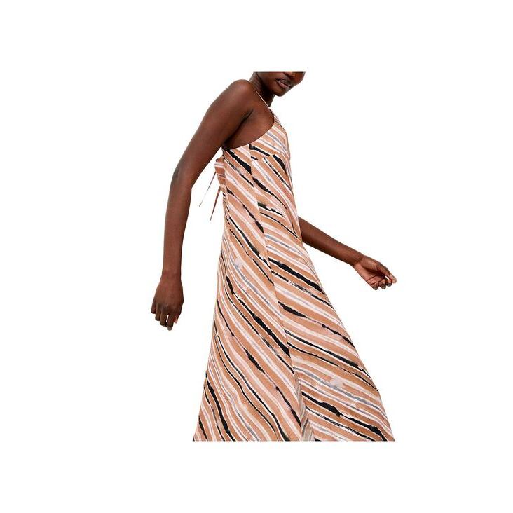 ネット直販店 フレンチコネクション レディース ワンピース トップス Women´s Printed Gaia Flavia Tie-Back Textured Dress