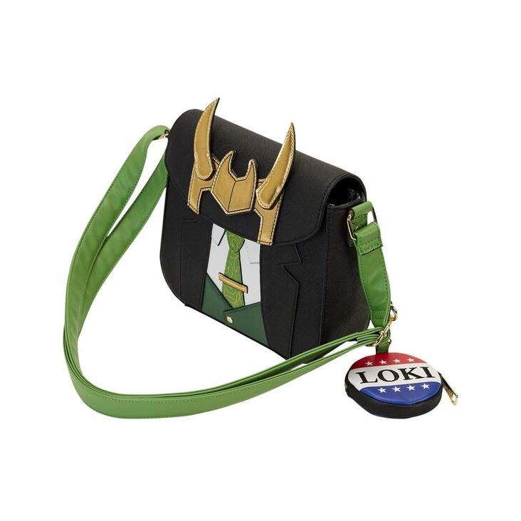 ラウンジフライ レディース ショルダーバッグ バッグ Women's Loki Loki for President Cosplay Crossbody Bag with Coin Holder｜revida2｜03