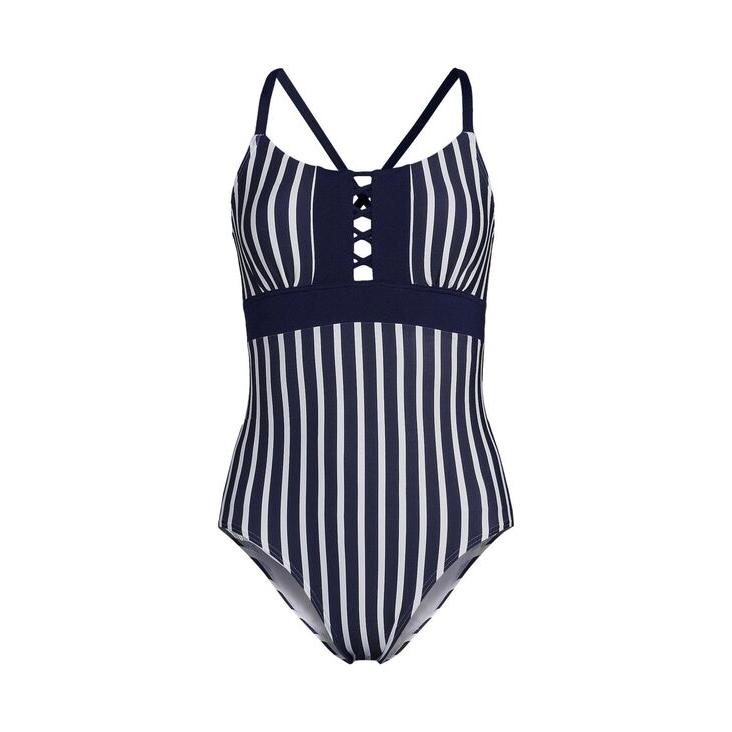 ランズエンド レディース 上下セット 水着 Plus Size Chlorine Resistant Lace Up One Piece Swimsuit｜revida2｜03