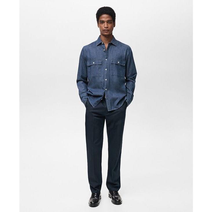 メンズ シャツ トップス Men's Cotton 【海員】 Chambray Shirt