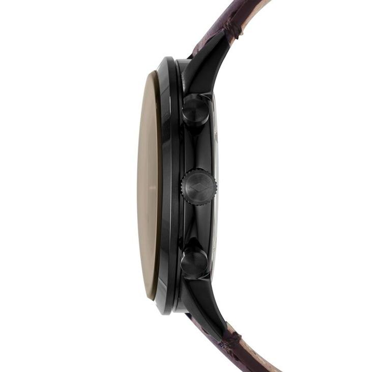 フォッシル メンズ 腕時計 アクセサリー Men's Chronograph Townsman Brown Leather Strap Watch 44mm｜revida2｜03