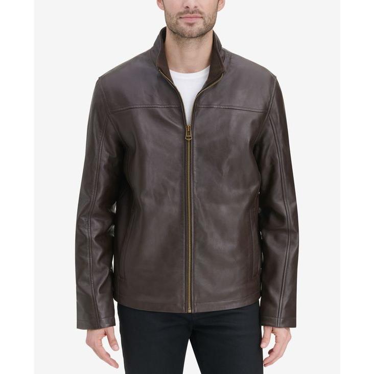 直営 コールハーン メンズ ジャケット・ブルゾン アウター Men´s Smooth Leather Jacket， Created for Macy´s