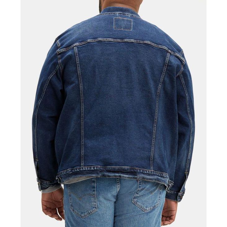 リーバイス メンズ ジャケット・ブルゾン アウター Men's Big & Tall Stretch Denim Trucker Jacket｜revida2｜02