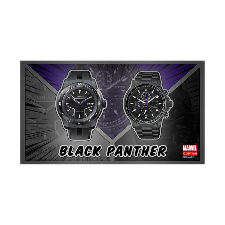 シチズン メンズ 腕時計 アクセサリー Black Panther Chronograph Black Bracelet Watch 42mm｜revida2｜06