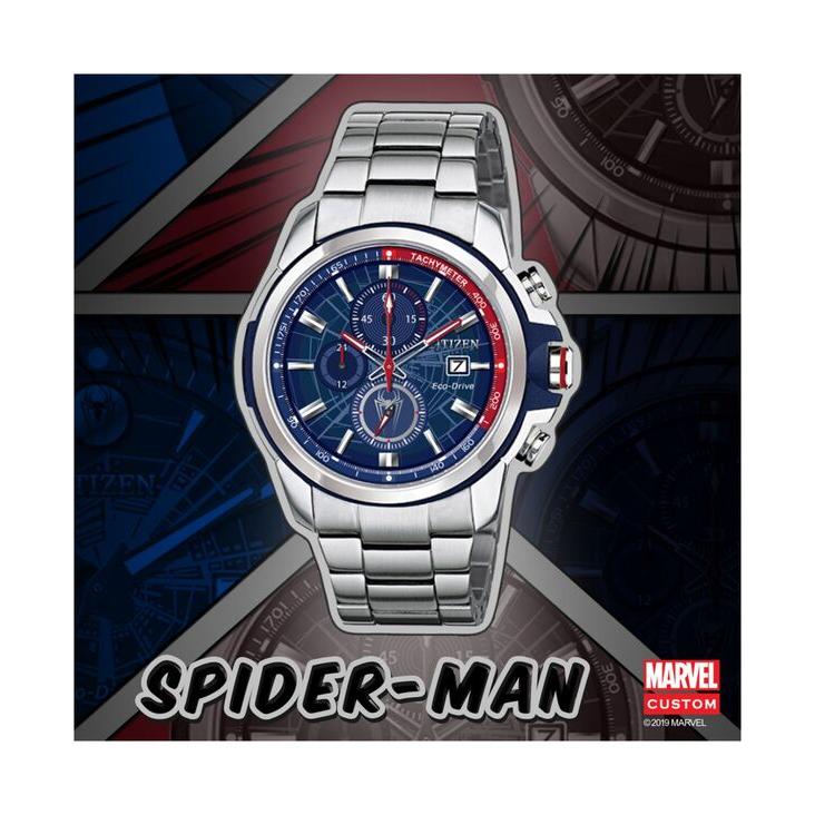 シチズン メンズ 腕時計 アクセサリー Spider-Man Chronograph Bracelet Watch 44mm｜revida2｜05